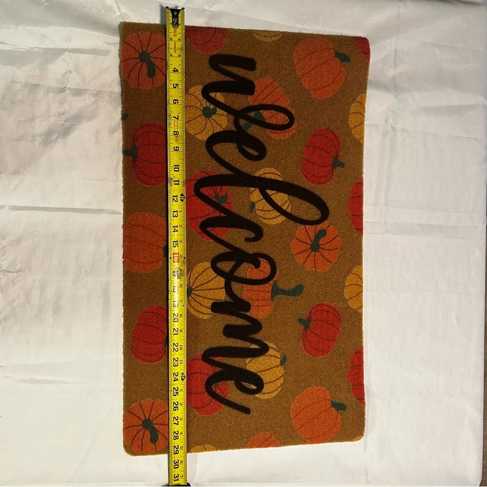 Door Mat Fall Decor Printed Rug Outdoor Halloween Welcome 29x17”